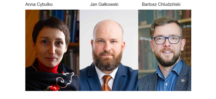 dr Anna Cybulko, dr Jan Gałkowski oraz dr Bartosz Chludziński